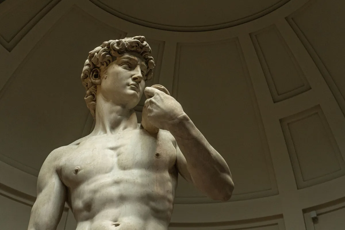 Michelangelo's David, the original in the Accademia