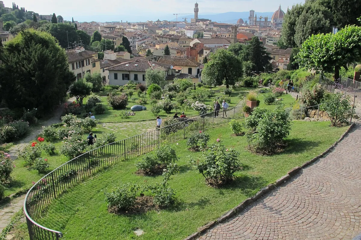 Terraces of the Rose Garden below Piazzale Michelangelo
