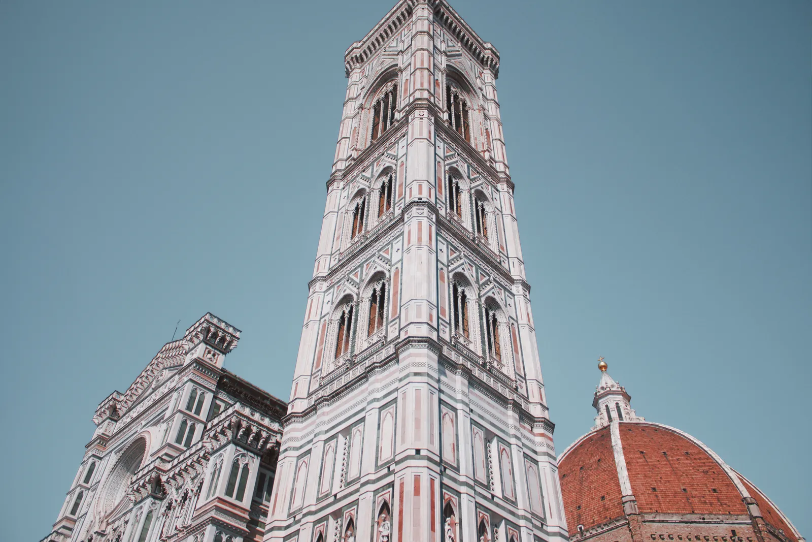 Giotto's bell tower with the dome behind