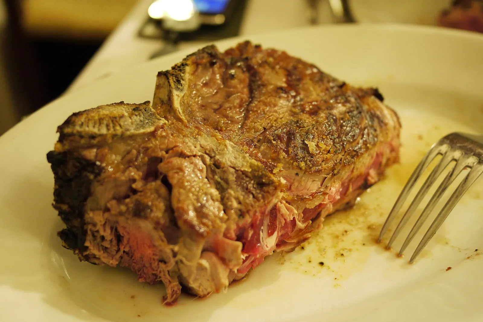 A bistecca alla fiorentina served at Il Latini