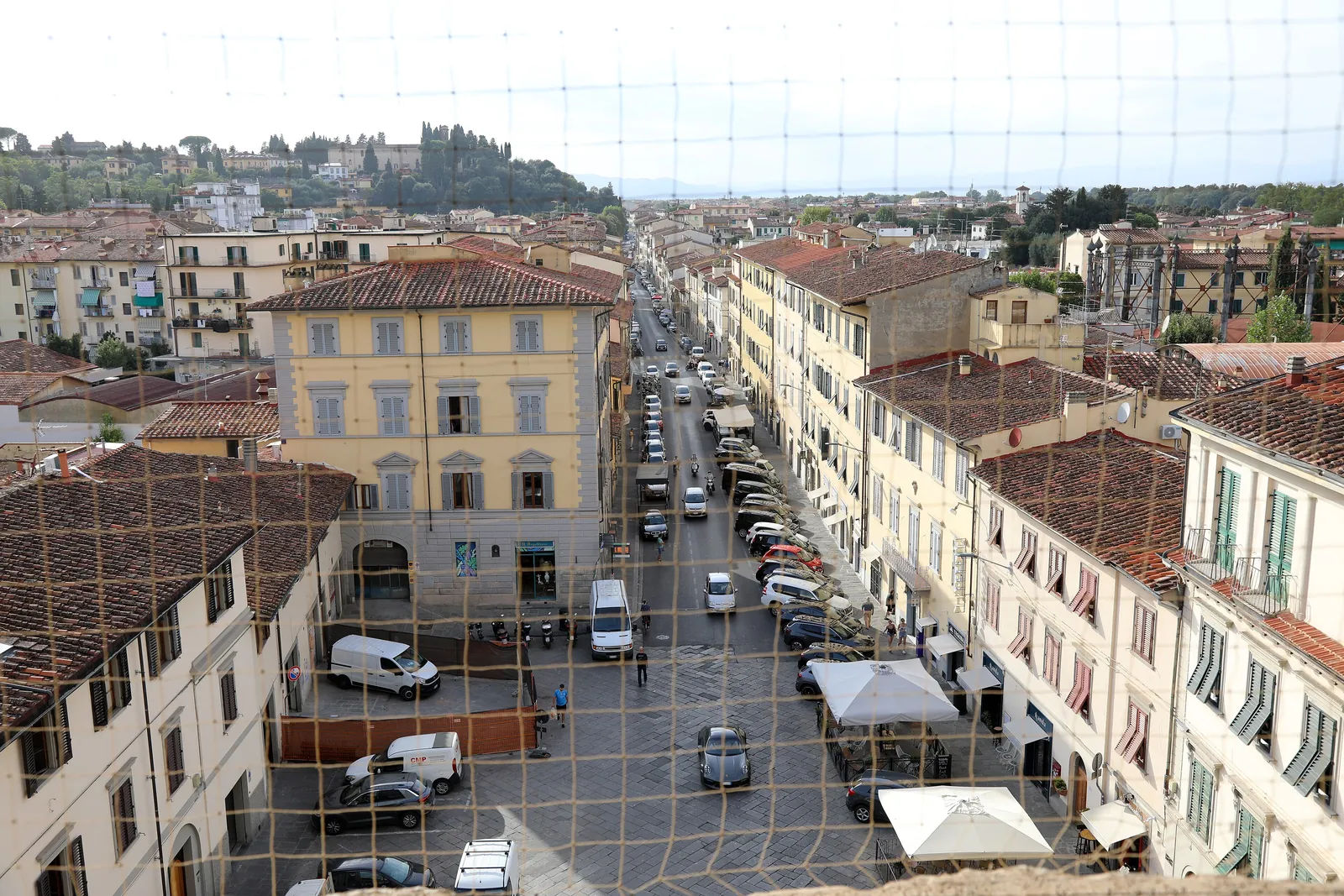 Looking from Porta San Frediano along Via Pisana, where Trattoria Sabatino is