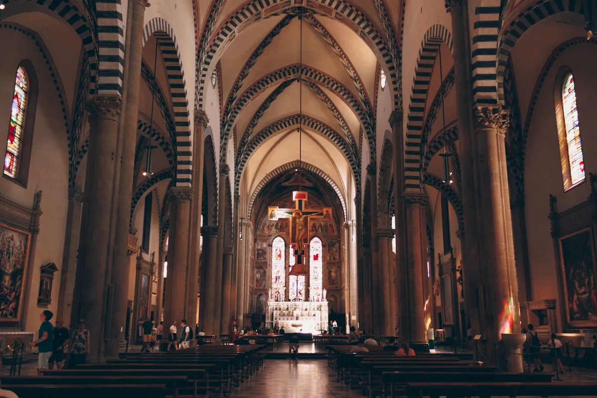 The nave of Santa Maria Novella