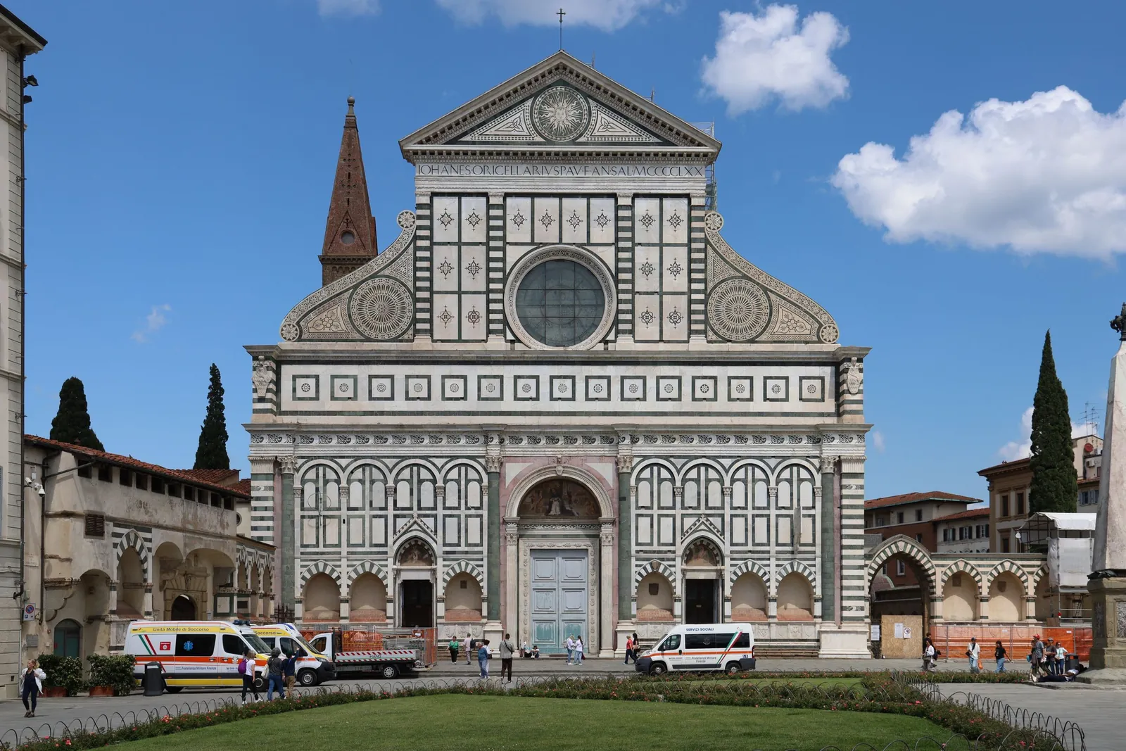 The facade of Santa Maria Novella